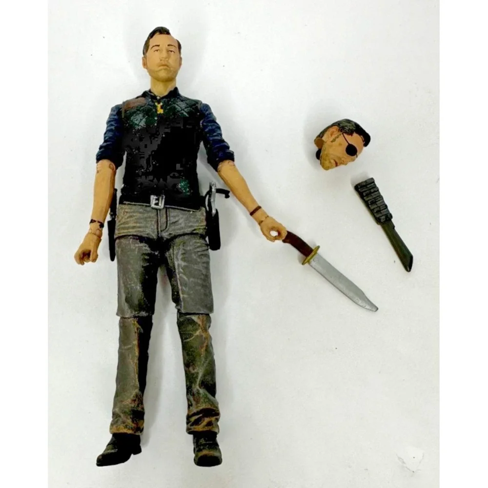 Walking Dead Series 4 The Governor toy figure Head eyepatch Knife McFarlane Toys